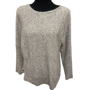 Chico's Heather Gray Scoop Neck Sweater